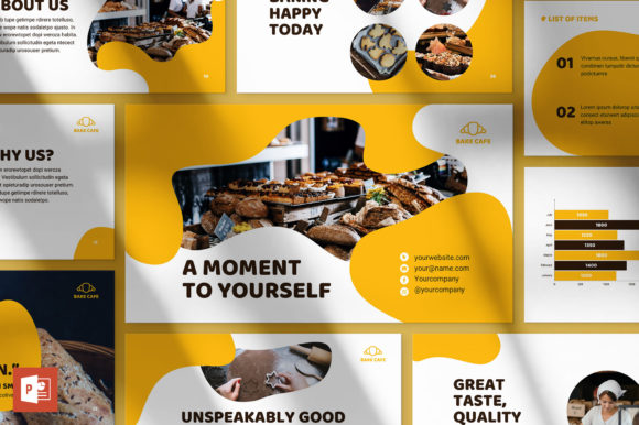 Bakery Cafe PowerPoint Template: A Smart Tool for Professional Presentations