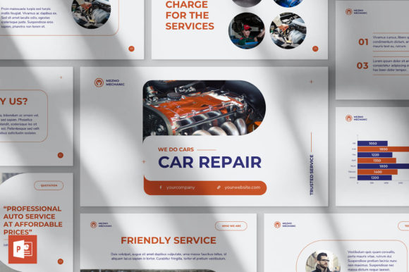 Car Repair PowerPoint Template: Strategic Tool for Business Presentations