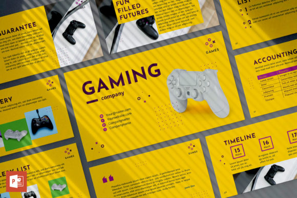 Gaming Company PowerPoint Template: Streamlining Presentations for Business Success