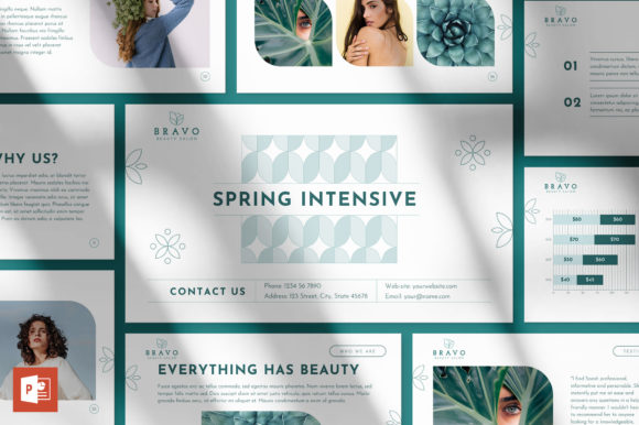 Modern Presentation Design for Beauty Salons
