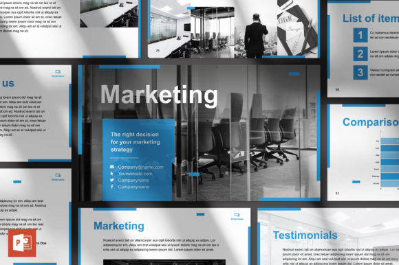 Streamline Your Business Presentations with the Marketing Firm PowerPoint Template