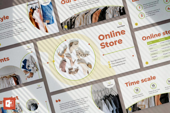 Streamline Your Business Presentations with the Online Store PowerPoint Template