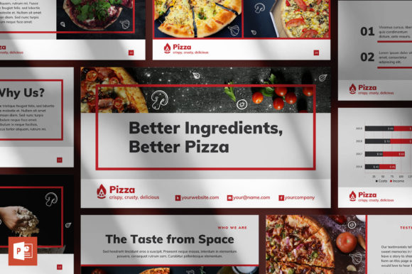 Streamline Your Business Presentations with the Pizza PowerPoint Template