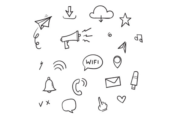 The Power of Doodle Social Media: Exploring Hand-Drawn Icons and Vector Illustrations